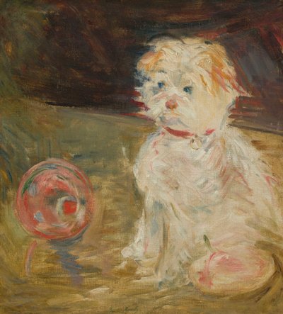 Perro con balón de Berthe Morisot