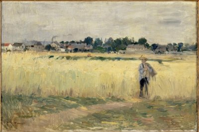 En los campos de trigo en Gennevilliers de Berthe Morisot