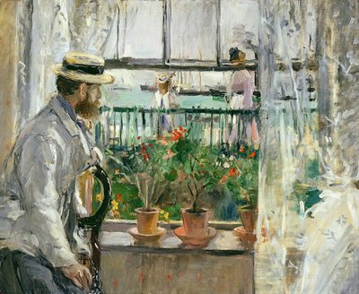 Eugène Manet en la Isla de Wight, 1875 de Berthe Morisot