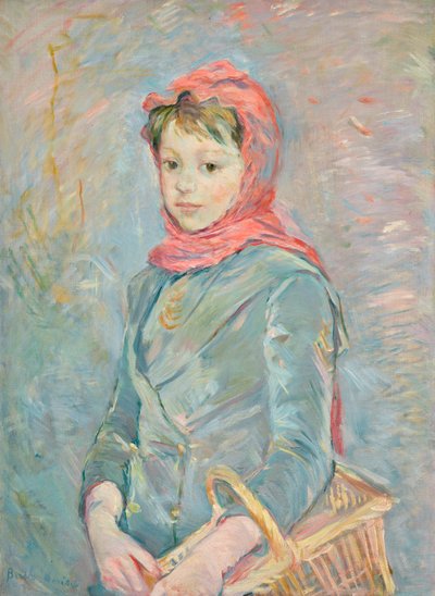 Francés: Fillette portant un panier de Berthe Morisot