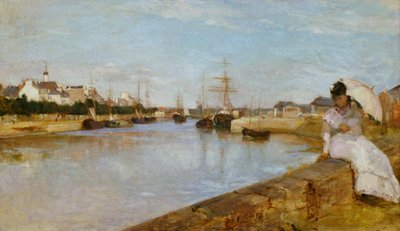 Francés: Vue du petit port de Lorient El puerto de Lorient de Berthe Morisot