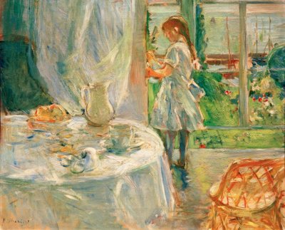Interior de cabaña o Interior en Jersey de Berthe Morisot