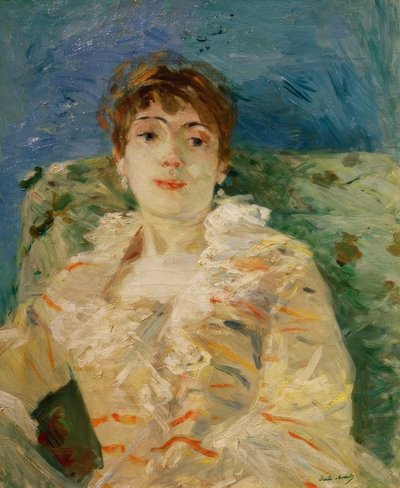 Joven mujer en el diván de Berthe Morisot