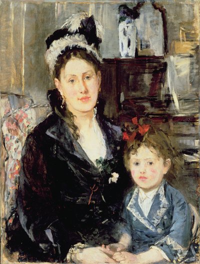Mme Boursier y su hija de Berthe Morisot