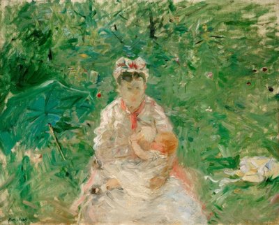 Niñera y bebé de Berthe Morisot