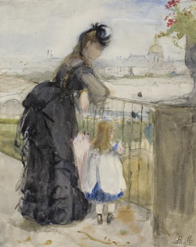 En el balcón, 1871-72 de Berthe Morisot