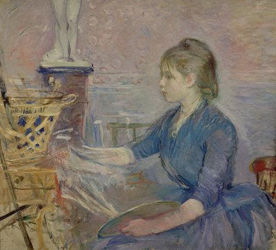 Paule Gobillard (1867-1946) pintando de Berthe Morisot
