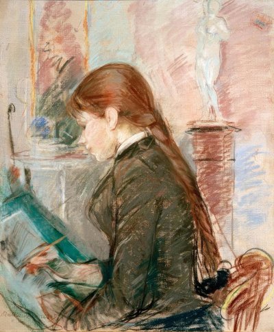 Paule Gobillard dibujando de Berthe Morisot