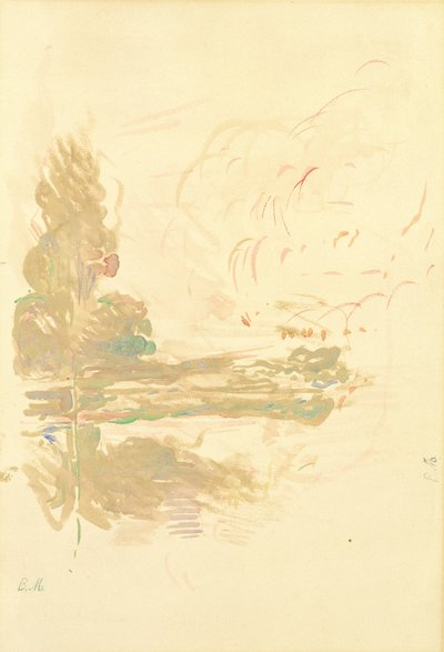 Reflejos en el Sena, 1890 de Berthe Morisot