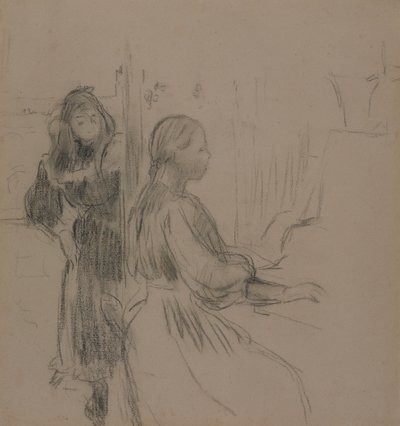 Estudio para La música, 1893 de Berthe Morisot