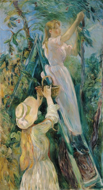 El recolector de cerezas de Berthe Morisot