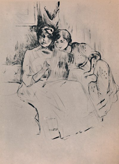 La lección de dibujo, c. 1888-1890, 1946 de Berthe Morisot