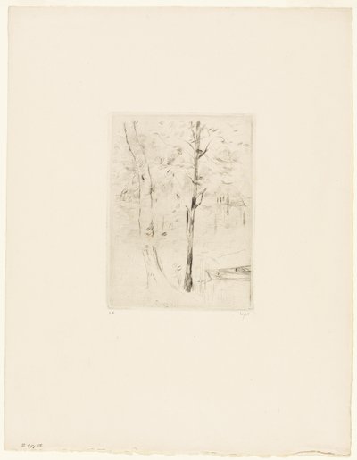 El lago del Bois de Boulogne de Berthe Morisot