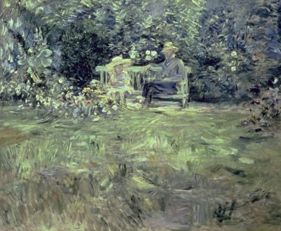 La lección en el jardín, 1886 de Berthe Morisot