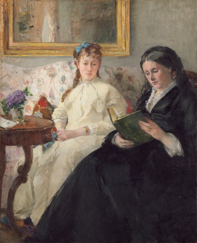 La madre y la hermana del artista de Berthe Morisot