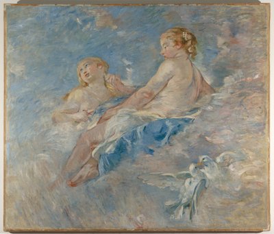 Venus en la Fragua de Vulcano (después de Boucher), c.1883-84 (óleo sobre lienzo) de Berthe Morisot