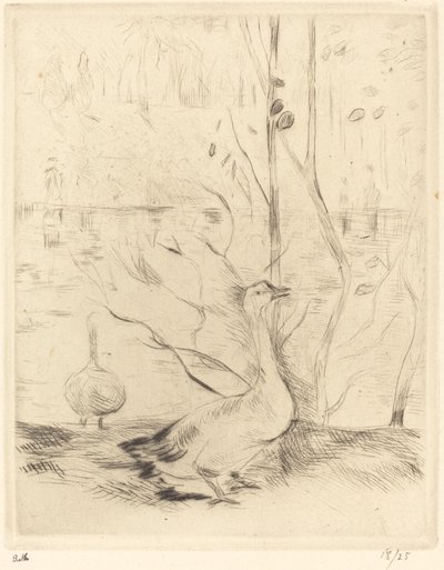 Paseo en el Bosque de Boulogne de Berthe Morisot