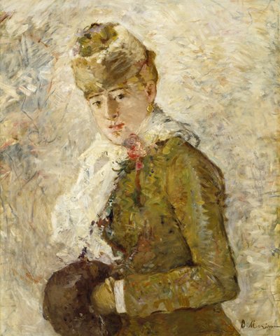 Invierno (Mujer con manguito) de Berthe Morisot