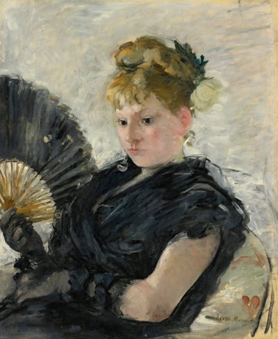 Mujer con abanico, 1876 de Berthe Morisot