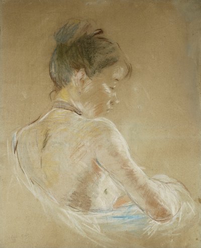 Joven con hombros desnudos, 1885 de Berthe Morisot