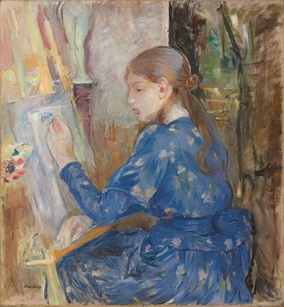 Joven escribiendo de Berthe Morisot