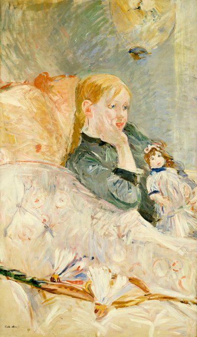 Niña con una muñeca, 1896 de Berthe Morisot