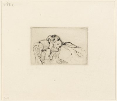 Joven en reposo de Berthe Morisot