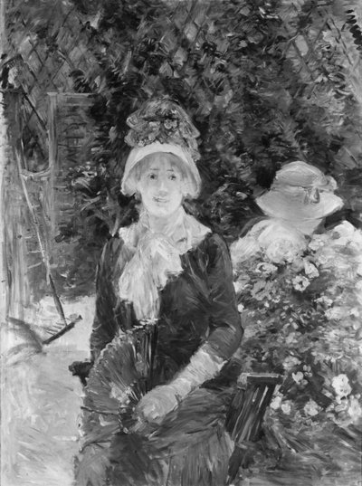 Joven Mujer en un Jardín de Berthe Morisot