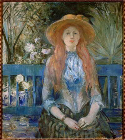 Joven en un parque de Berthe Morisot