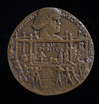 Medalla con la cabeza de Lorenzo De