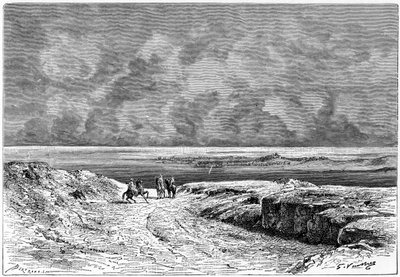 Nafta y el Shott-el-jerid, c1890 de Auguste Bertrand