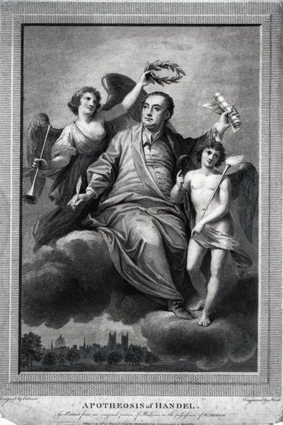 Apoteosis de Handel, 1787 de Biagio Rebecca