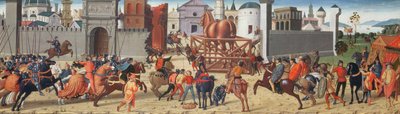El sitio de Troya II: El caballo de madera de Biagio di Antonio