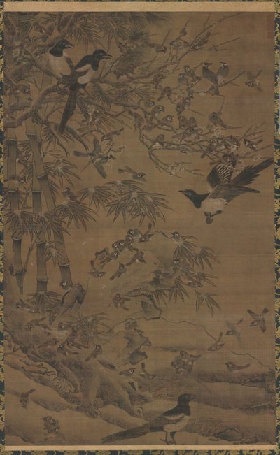 A Hundred Birds and the Three Friends de Bian Wenjin