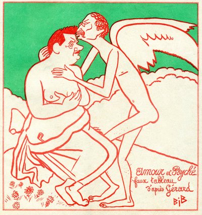 Edouard Herriot y Leon Blum en "Le Charivari" de Bib (1856 1946)