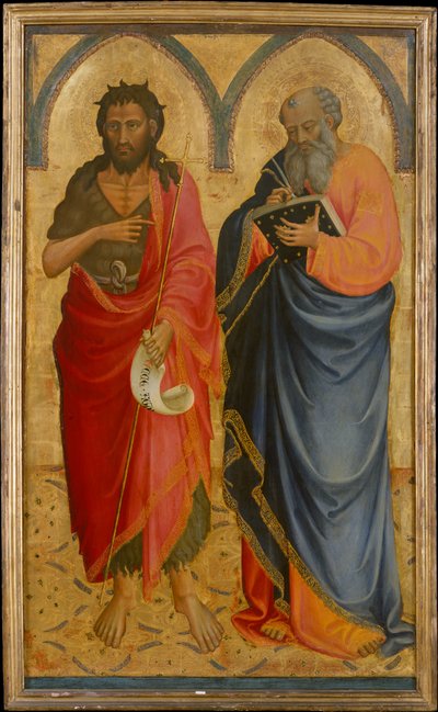 Heilige Johannes der Täufer und Matthäus de Bicci di Lorenzo