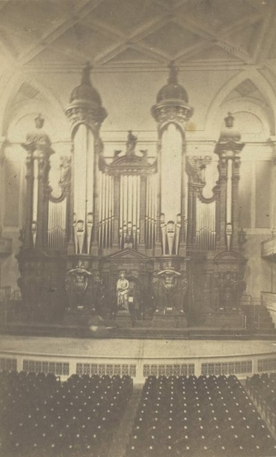 Gran órgano, en Music Hall, Boston, Mass, ca.1900s de Bierstadt Brothers
