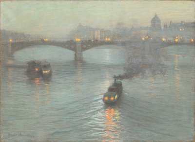 Atardecer en el Sena, c.1888 de Birge Harrison