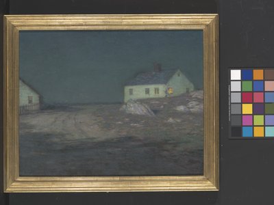 La luz del puerto (óleo sobre lienzo) de Birge Harrison