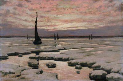 Atardecer de invierno de Birge Harrison
