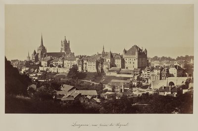 Lauzanne, vista desde la Señal. de Bisson Frères