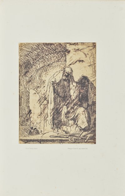 [Pedro y Juan en la puerta del templo] de Bisson Frères