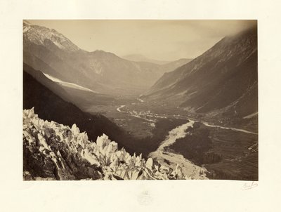 El Valle de Chamonix, vista de Chapeau de Bisson Frères