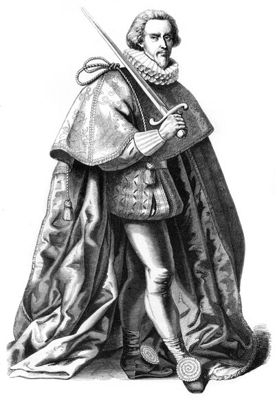 Gran traje de un Comandante Supremo de los ejércitos franceses, siglo XVI 1849 de Bisson and Cottard