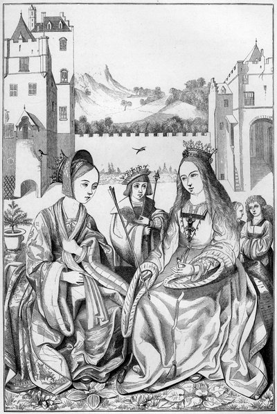 Santa Catalina de Alejandría, siglo XV 1849 de Bisson and Cottard