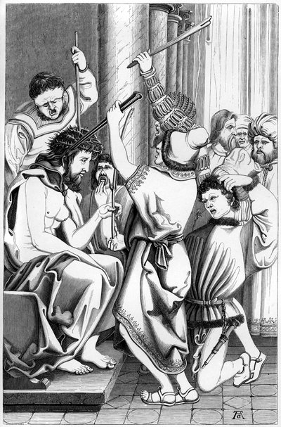 La burla de Cristo, siglo XVI 1849 de Bisson and Cottard