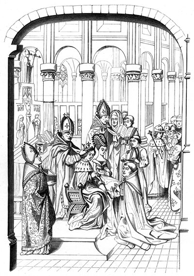 La coronación del rey Carlos V de Francia 1337-1380 de Bisson and Cottard