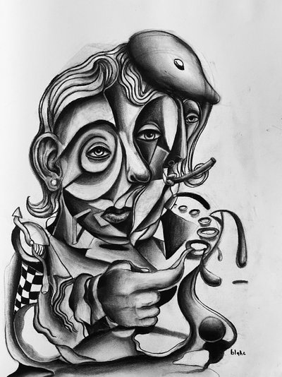 Dreaming Of Youth, c.2021 (Carboncillo sobre papel) de Blake Munch