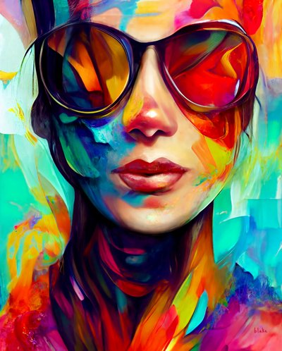 Buenas vibraciones, c.2022 (Arte digital) de Blake Munch