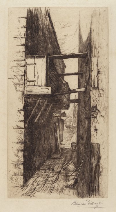 Sin título (Callejón con vista al puerto) de Blanche Dillaye